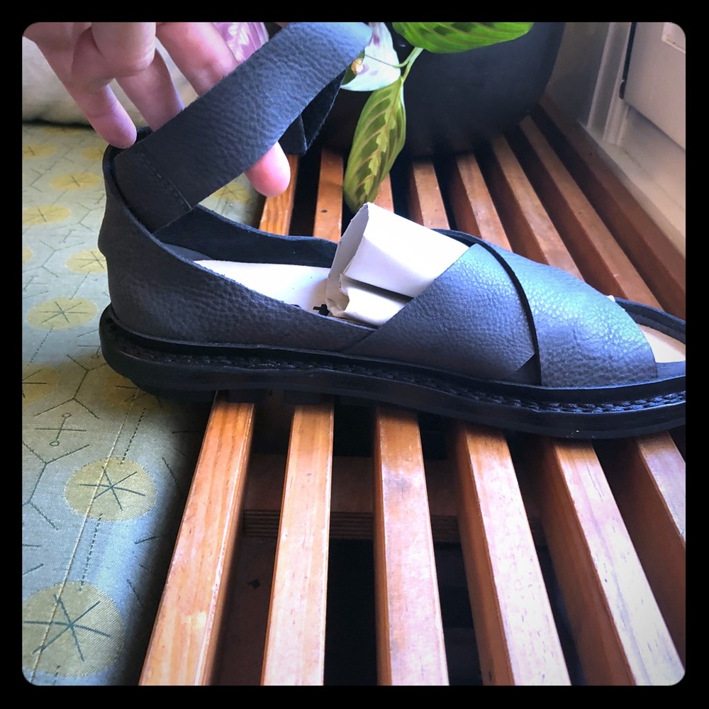 *New* Trippen Lagos Black Sandals, size 41